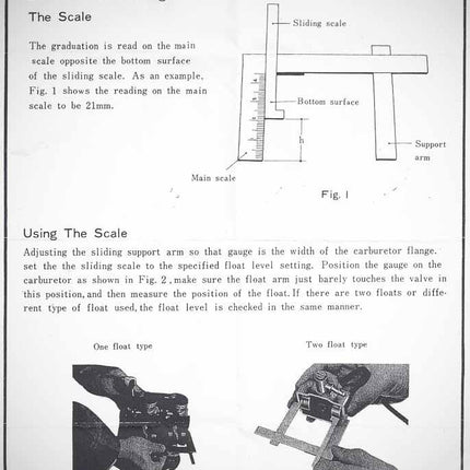 Float Level Seting Gauge