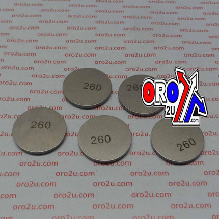 Valve Shim 2.60 25mm PK/5 K&L 13-7622