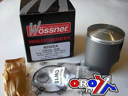Piston Kit 84-86 KTM125 54.50, Forged Wossner Kit 8030D050