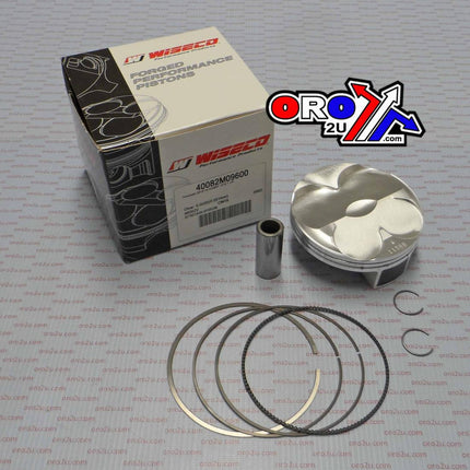 Piston Kit KX450F 2016-18 96mm 12.5:1, Wiseco 40082M09600B KXF450, Years 13-14 / 16-18