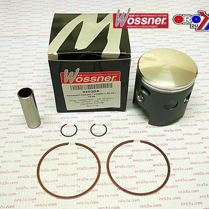 Piston Kit 80-84 KDX250 72.00, Forged Wossner 8203D200, Kawasaki KX250 78-81