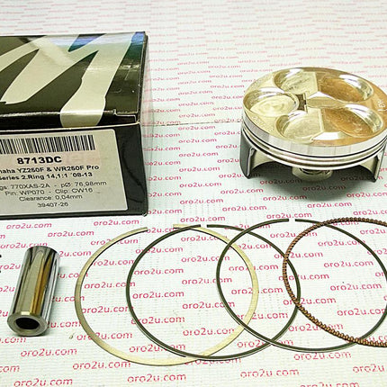 Piston Kit Yzf Wrf 250 2-RING, Wossner 8713DC 08-13 77mm