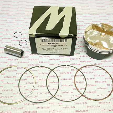 Piston Kit 10-14 RMZ250 77 Hc, Comp 14:1 Wossner 8795DC
