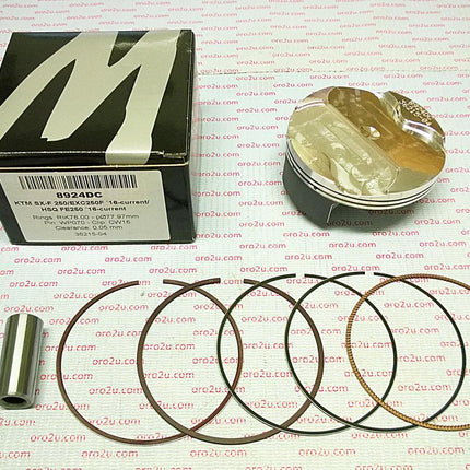 Piston Kit 16-22 SXF250 78 Hc, High Compression, Wossner 8924DB KTM