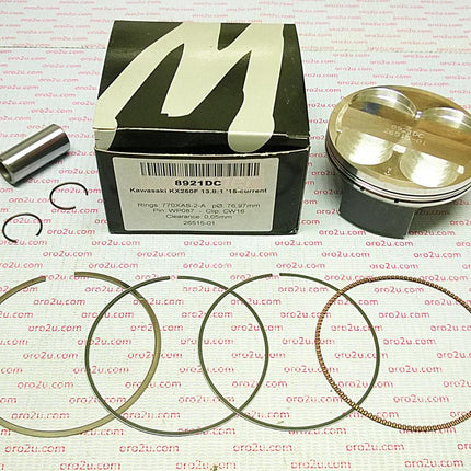 Piston Kit 15-16 KX250F 77 B, 8921DB Wossner Kawasaki, KXF250