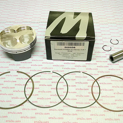 Piston Kit 06-09 KXF250 77 Hc, Forged Wossner 8686DA 13001-0088