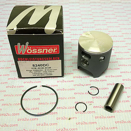 Piston Kit 97-09 KTM60 Sx 43.5, Forged Wossner 8240DA 46030007000