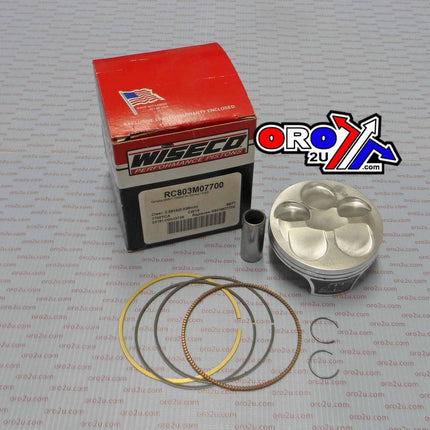 PISTON KIT 15-16 KX250F 14.5, WISECO 40135M07700 77mm, SKIRT COATING ArmorGlide