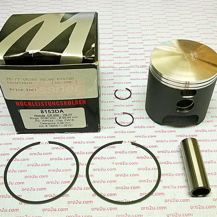 Piston Kit 75-77 CR250 71.50, Wossner Forged 8153D150
