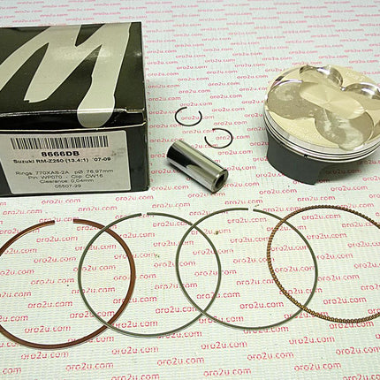 Piston Kit 07-09 RMZ250 77.00, Wossner 8666DB Suzuki