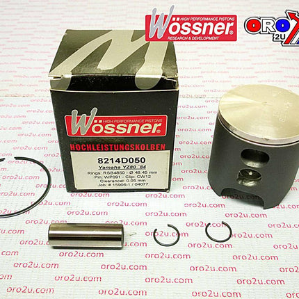 Piston Kit 1984 YZ80 49.00, Wossner 8214D100 Yamaha