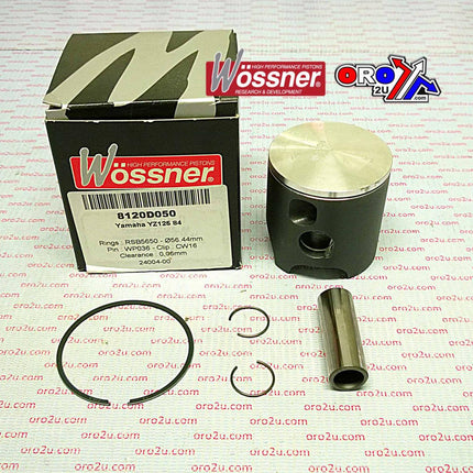 Piston Kit 1984 YZ125 56.50, Wossner 8120D050 Yamaha MX