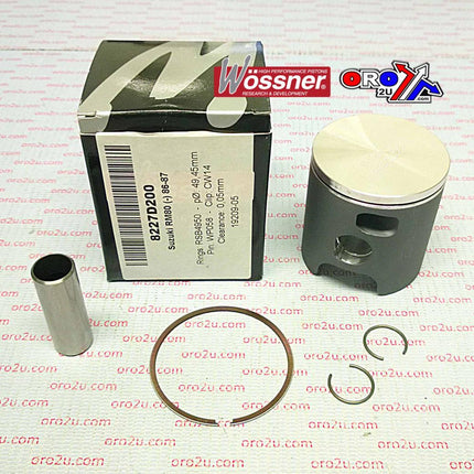 Piston Kit 86-87 RM80 48.50, Wossner 8227D100 Suzuki MX