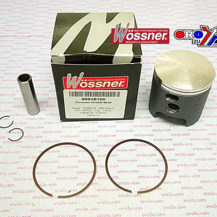 Piston Kit 86-09 KDX200 66.50, Wossner 8093D050 Kawasaki MX