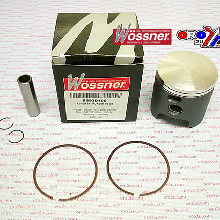 Piston Kit 86-09 KDX200 67.00, Wossner 8093D100 Kawasaki MX