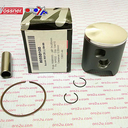 Piston Kit 89-99 RM125 54.50, Wossner 8055D050 Suzuki MX