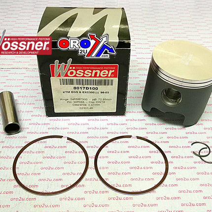 Piston Kit 96-03 KTM300 73.00, Wossner 8017D100 Forged