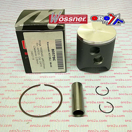 Piston Kit 99-00 KX125 56.00, Wossner 8057D200 Kawasaki