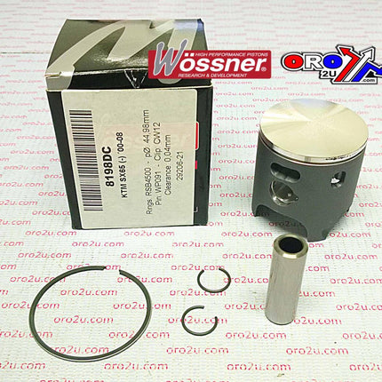 Piston Kit 00-08 SX65 45.00 D, Wossner 8198DD KTM MX