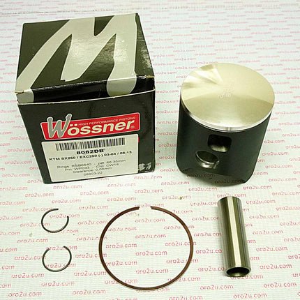 Piston Kit 03-04 KTM250 66.40, Wossner 8082DB Forged MX