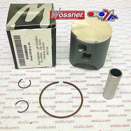 Piston Kit 2004 CR125 56.00, Wossner 8100D200 Honda MX