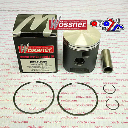 Piston Kit 83-87 MTX125 57.00, Wossner 8024D100 Honda Road