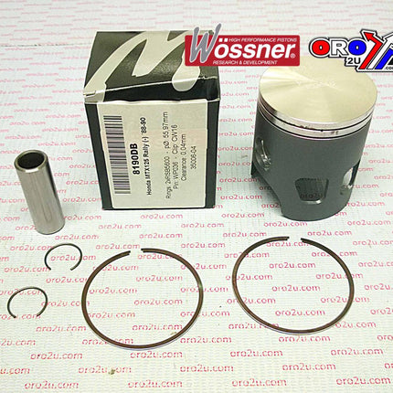 Piston Kit 88-90 MTX125 56.00, Wossner 8190DB Honda Road