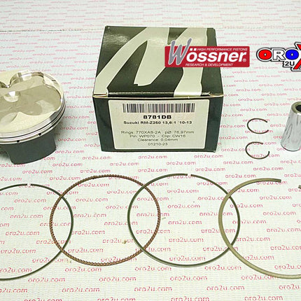 Piston Kit 10-22 RMZ250 77mm A, 8781DA Wossner Suzuki 12111-49H00-0F0