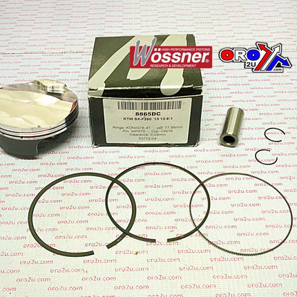 Piston Kit 13-15 SXF250 78mm C, Wossner 8865DC KTM