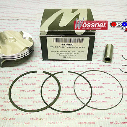 Piston Kit 13-16 SXF250 78mm A Wossner 8874DA Hc KTM 77730007100