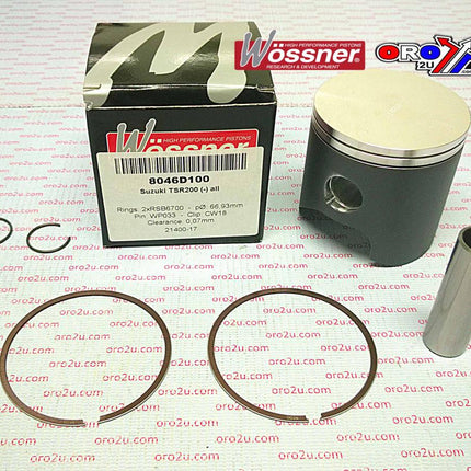 Piston Kit TS200R All 67mm, Wossner 8046D100 Suzuki