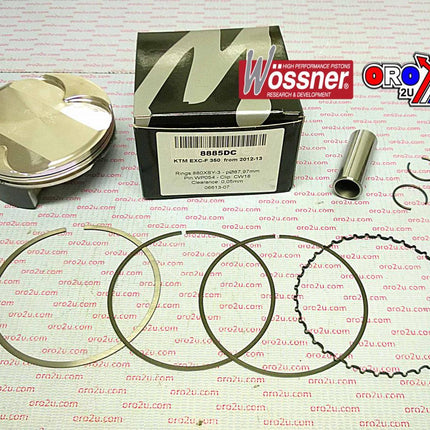 Piston Kit 12-16 KTM Exc-f 350 88, Wossner 8885DC Forged