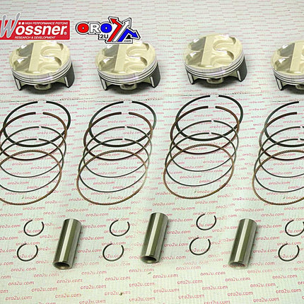 Piston Kit 11-14 ZX10R Kaw, Wossner K8832D200-4 Full Set, Kawasaki Road