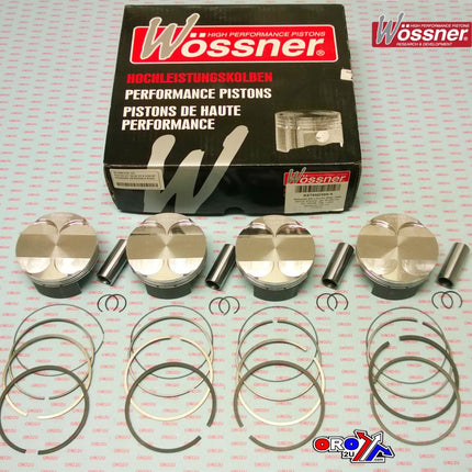 Piston Kit 06-09 ZX14 Kaw 87, Wossner K8785D300-4 Road, Kawasaki