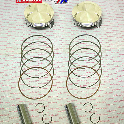 Piston Kit 09-13 EX650 Ninja, Wossner K8726DA-2 Road, Kawasaki 2 Piston
