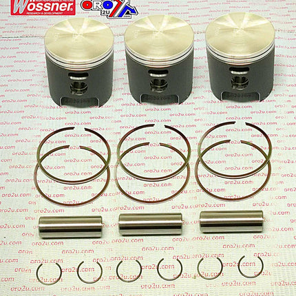 Piston Kit SET/3 Kaw. 400 S3, Wossner K8275D050-3 57.50mm