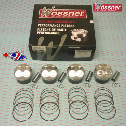 Piston Kit SET/4 74.00mm Oversize 1.00mm Suzuki GSXR750 Wossner K8817D100-4
