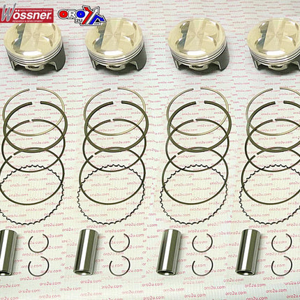 Piston Kit SET/4 GSXR1100 81, Wossner K8530D300-4 Suzuki, Oversize 3.00mm / 1194cc