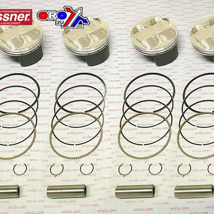 Piston Kit Set GSXR1000 75.00, Wossner K8700D160-4 Suzuki, 2005-2008