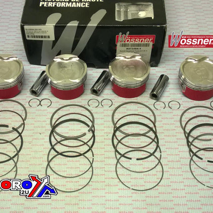 Piston Kit SET/4 Hayabusa 81, Wossner K8734DA-4 Suzuki, 1999-2007 Displ. 1300cc