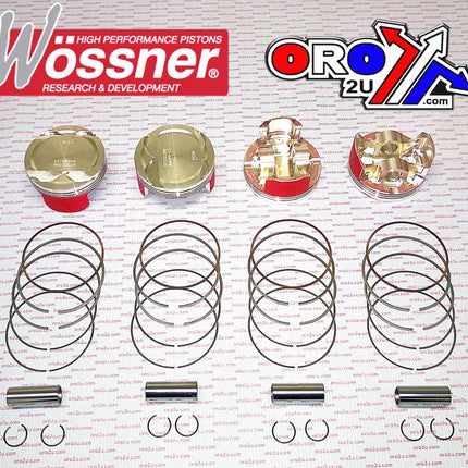 Piston Kit SET/4 Hayabusa 85 Hc, Wossner K8730D400-4 Suzuki, Hc / 3-RING 99-07 Disp. 1429cc