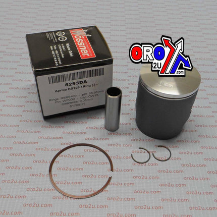 Piston Kit Aprilia RS125 A, Forged Wossner Kit 8253DA, Single Ring