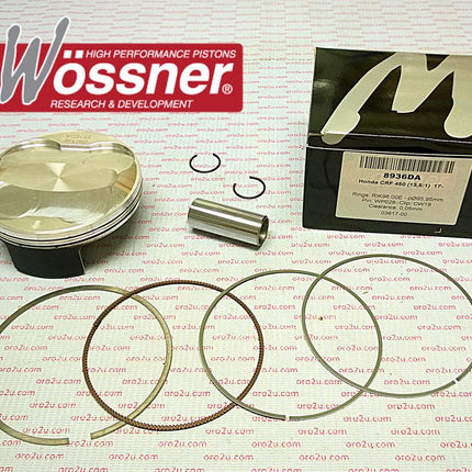 Piston Kit CRF450 2017-23 96mm B, Wossner 8936DB 13.5:1 Comp