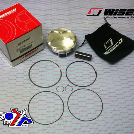 PISTON KIT CRF450R 17-23 14:1, WISECO RE813M09600 96mm, RACERS ELITE Asymmetric Skirt