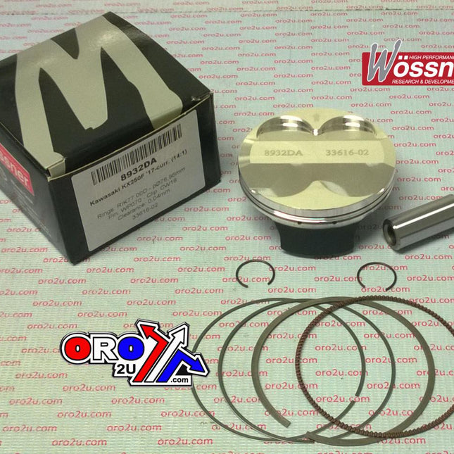 Piston Kit KXF250 2017 77mm A, Wossner 8932DA Comp 14:1 13001-0793