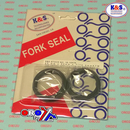 Fork Oil Seal Set 40x50x7/10.5, White Power Wp 40mm