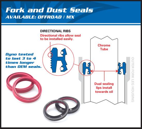 Seal Wiper Set Allballs, Allballs 56-132 Fork Seal Kit