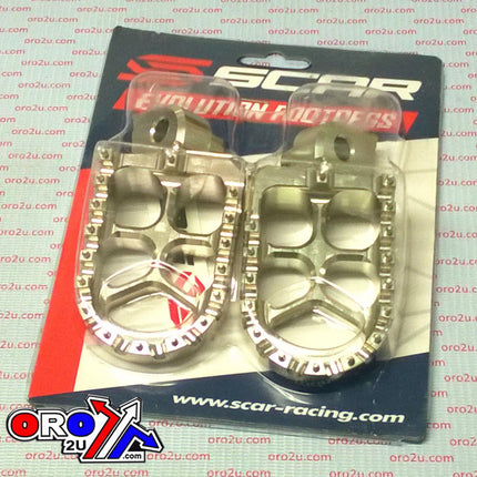 Evo Footpegs Titanium Color 97-26 Alta Fantic Yamaha Redshift Ex MX Sm Xe Xx YZ WR Tenere 57mm Scar S1511T