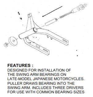 Swing Arm Bearing Tool