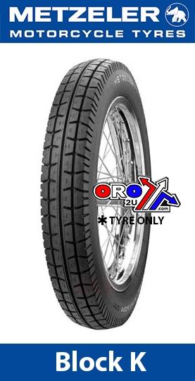 4.00 - 18 64P Unv Block K, Metzeler 0109700 Tyre, Road, Mc, Sidecar